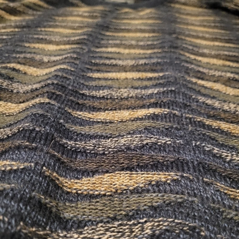 Vintage Serafini 3d Knit Grandpa Dad Crew Sweater y2k 90s Men's Sweater‎ Size XL